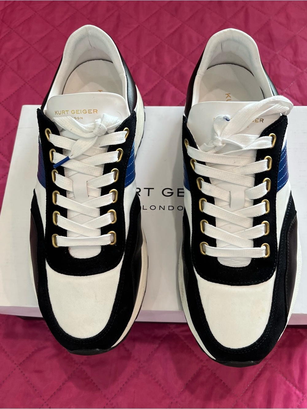 Kurt Geiger White and Black shoes for men